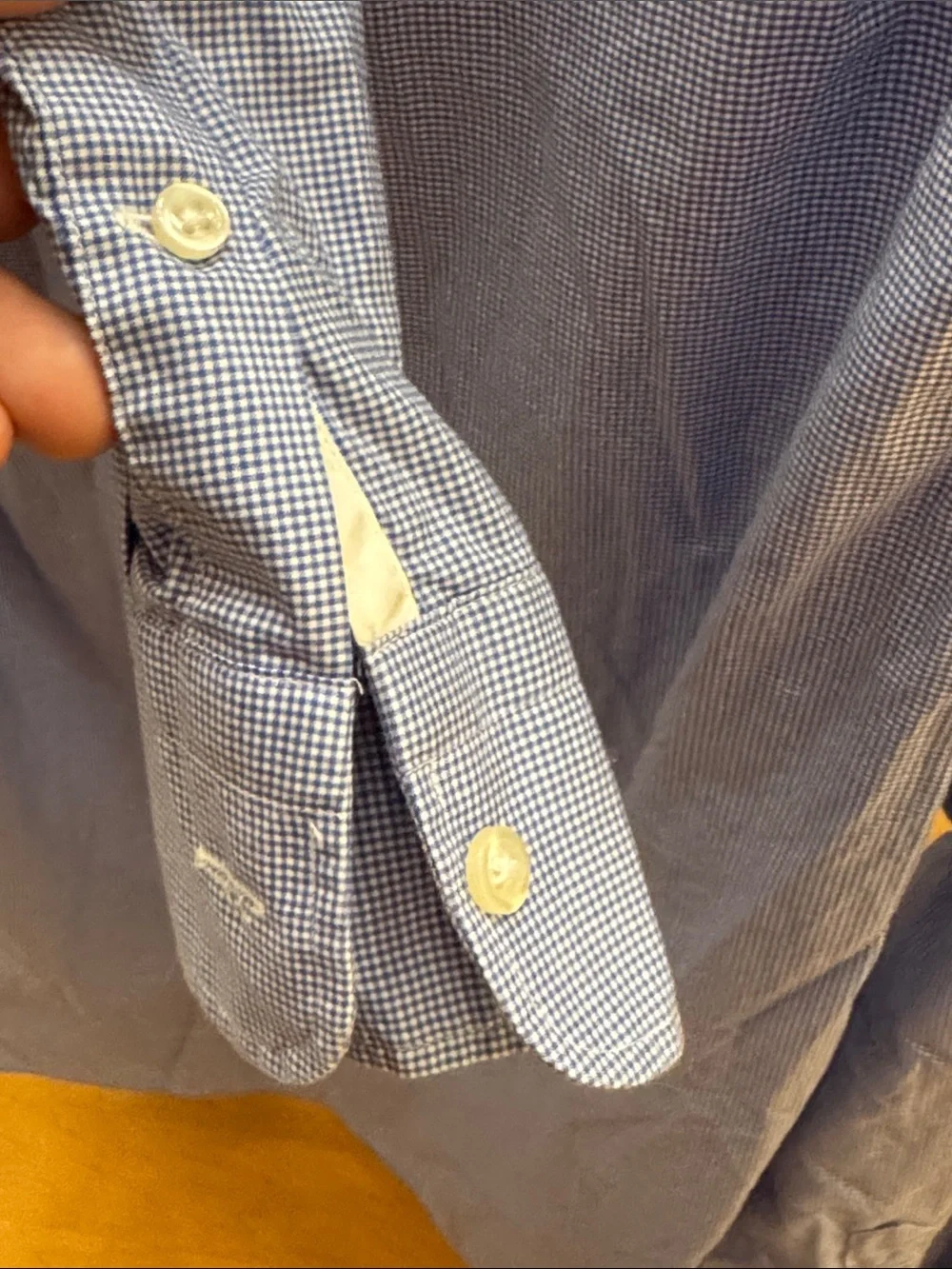 J. Crew Men's Crosby 120’s 2PLY Micro Gingham Long Sleeve Button Down Shirt Prep